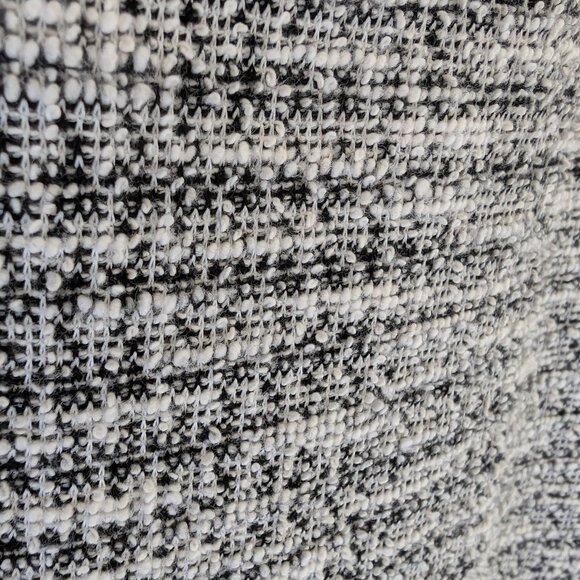 Ann Taylor LOFT Black/White  Pull-on Tweed Mini Skirt Size L - Picture 4 of 7